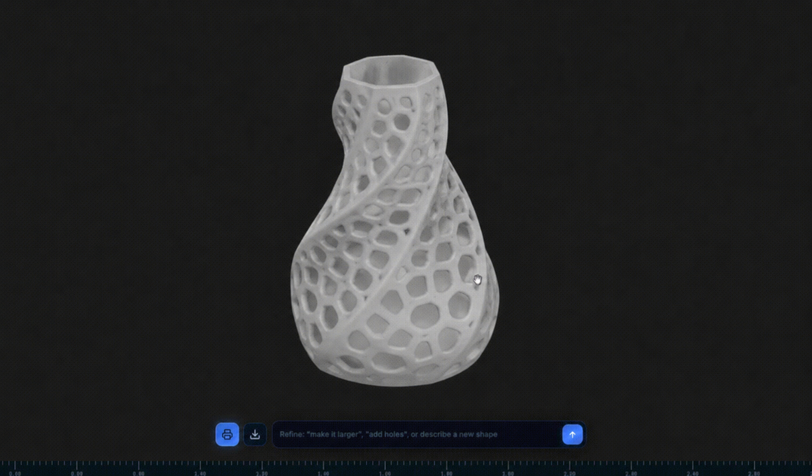 Vase creation from prompt